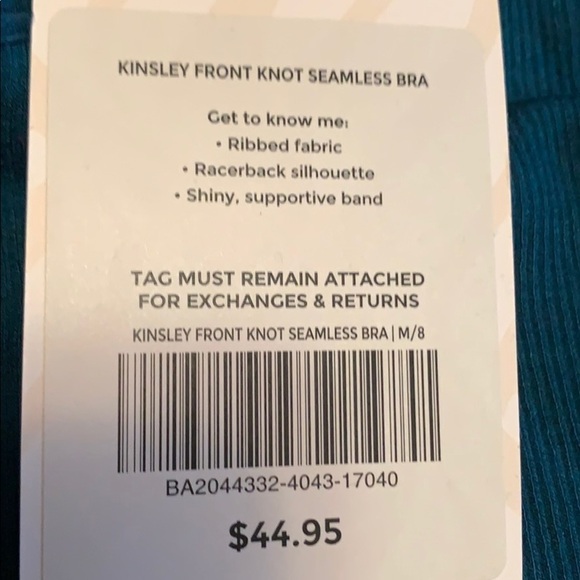 Fabletics Kinsley front knot sports bra / crop top - Picture 5 of 6